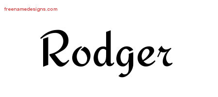 Calligraphic Stylish Name Tattoo Designs Rodger Free Graphic Calligraphic Stylish Name Tattoo Designs Rodger Free Graphic