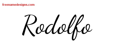 Lively Script Name Tattoo Designs Rodolfo Free Download