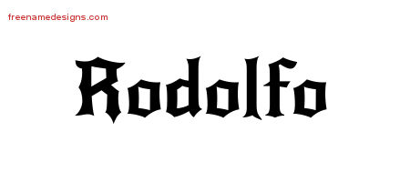 Gothic Name Tattoo Designs Rodolfo Download Free