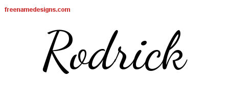Lively Script Name Tattoo Designs Rodrick Free Download