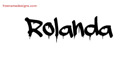 Graffiti Name Tattoo Designs Rolanda Free Lettering