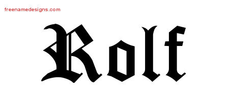 Blackletter Name Tattoo Designs Rolf Printable