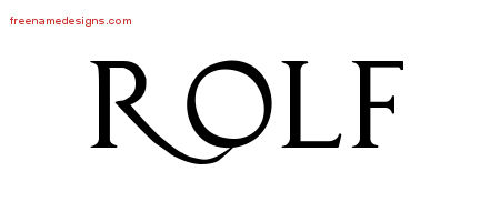 Regal Victorian Name Tattoo Designs Rolf Printable