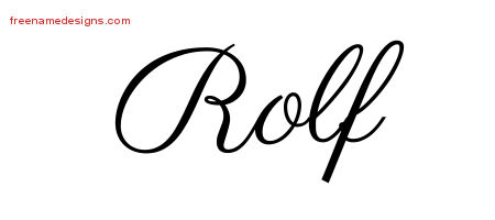 Classic Name Tattoo Designs Rolf Printable
