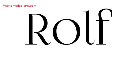 Vintage Name Tattoo Designs Rolf Free Printout