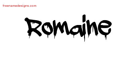Graffiti Name Tattoo Designs Romaine Free Lettering