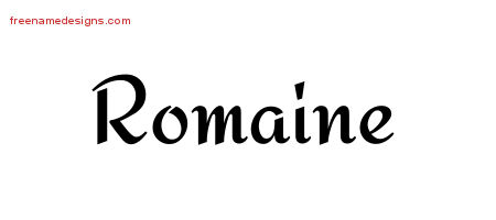 Calligraphic Stylish Name Tattoo Designs Romaine Download Free