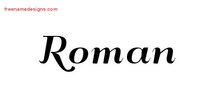 Art Deco Name Tattoo Designs Roman Graphic Download