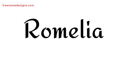 Calligraphic Stylish Name Tattoo Designs Romelia Download Free