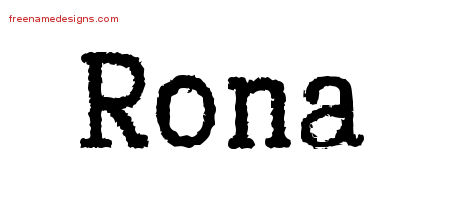Typewriter Name Tattoo Designs Rona Free Download