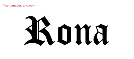 Blackletter Name Tattoo Designs Rona Graphic Download