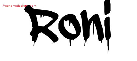 Graffiti Name Tattoo Designs Roni Free Lettering