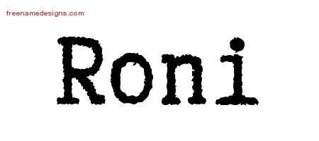 Typewriter Name Tattoo Designs Roni Free Download