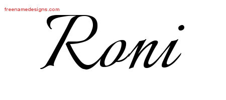 Calligraphic Name Tattoo Designs Roni Download Free