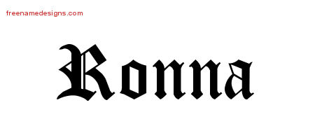 Blackletter Name Tattoo Designs Ronna Graphic Download
