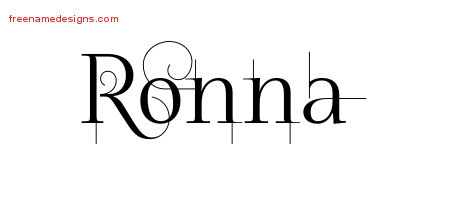 Decorated Name Tattoo Designs Ronna Free