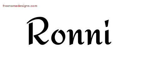 Calligraphic Stylish Name Tattoo Designs Ronni Download Free
