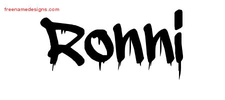 Graffiti Name Tattoo Designs Ronni Free Lettering