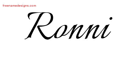 Calligraphic Name Tattoo Designs Ronni Download Free