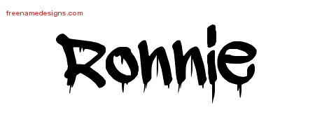 Graffiti Name Tattoo Designs Ronnie Free Lettering