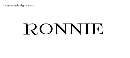 Flourishes Name Tattoo Designs Ronnie Graphic Download