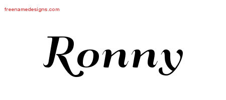Art Deco Name Tattoo Designs Ronny Graphic Download