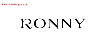 Flourishes Name Tattoo Designs Ronny Graphic Download