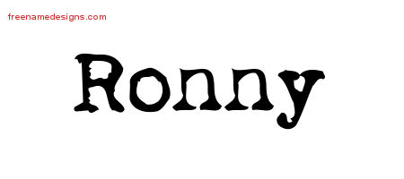 Vintage Writer Name Tattoo Designs Ronny Free