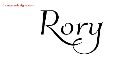 Elegant Name Tattoo Designs Rory Free Graphic