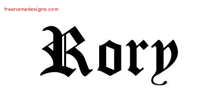 Blackletter Name Tattoo Designs Rory Printable