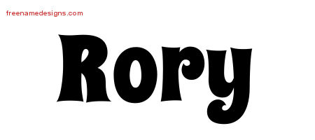 Groovy Name Tattoo Designs Rory Free