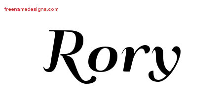 Art Deco Name Tattoo Designs Rory Graphic Download
