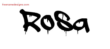 Graffiti Name Tattoo Designs Rosa Free Lettering