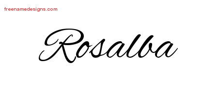 Cursive Name Tattoo Designs Rosalba Download Free