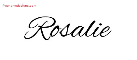 Cursive Name Tattoo Designs Rosalie Download Free