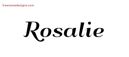 Art Deco Name Tattoo Designs Rosalie Printable
