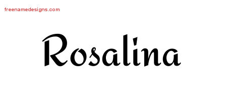 Calligraphic Stylish Name Tattoo Designs Rosalina Download Free