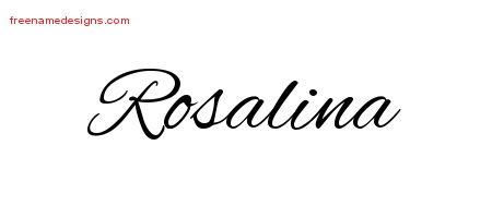 Cursive Name Tattoo Designs Rosalina Download Free