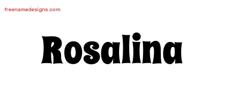 Groovy Name Tattoo Designs Rosalina Free Lettering