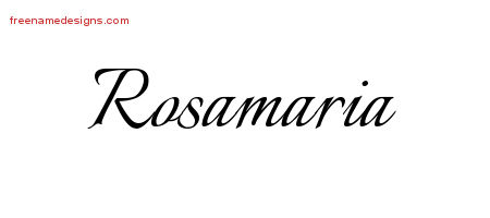 Calligraphic Name Tattoo Designs Rosamaria Download Free