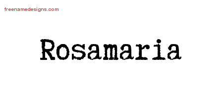 Typewriter Name Tattoo Designs Rosamaria Free Download