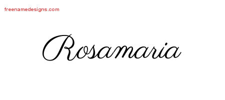 Classic Name Tattoo Designs Rosamaria Graphic Download