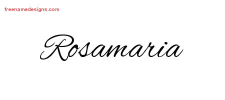 Cursive Name Tattoo Designs Rosamaria Download Free