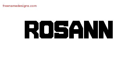 Titling Name Tattoo Designs Rosann Free Printout