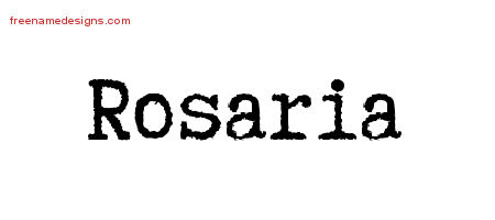 Typewriter Name Tattoo Designs Rosaria Free Download