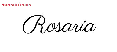 Classic Name Tattoo Designs Rosaria Graphic Download