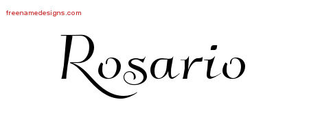 Elegant Name Tattoo Designs Rosario Download Free