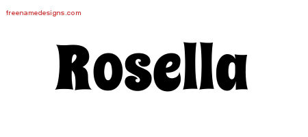 Groovy Name Tattoo Designs Rosella Free Lettering