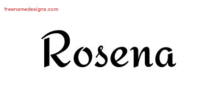Calligraphic Stylish Name Tattoo Designs Rosena Download Free