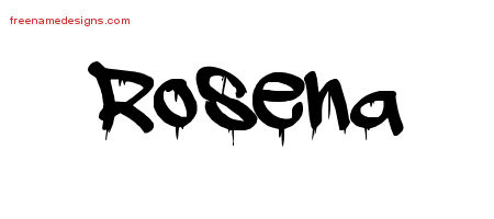 Graffiti Name Tattoo Designs Rosena Free Lettering